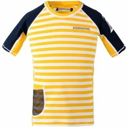 Didriksons Surf Kids SS Uv Top -pyöräkauppa 46518 1 yellowsimple