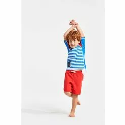 Didriksons Surf Kids SS Uv Top -pyöräkauppa 46518 3 malibublue