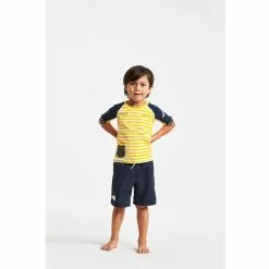 Didriksons Surf Kids SS Uv Top -pyöräkauppa 46518 3 yellowsimple