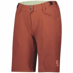 Scott Shorts W's Trail Flow W/Pad -pyöräkauppa 66720 1 rustred