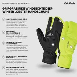 Gripgrab Ride Windproof Deep Winter Lobster Gloves 28 Gripgrab Ride Windproof Deep Winter Lobster Gloves -pyöräkauppa 74578 2 yellowhivis