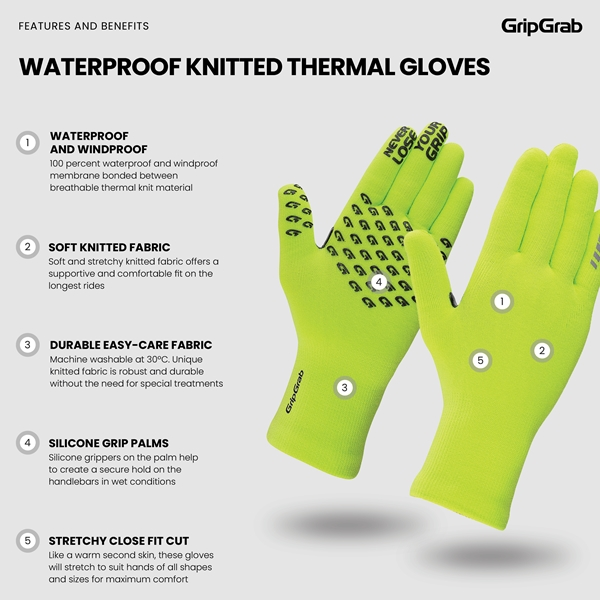 Gripgrab Waterproof Knitted Thermal Gloves 20 Gripgrab Waterproof Knitted Thermal Gloves - Image 20
