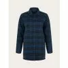 Knowledgecotton Apparel Oversized Checked Cotton Button Overshirt