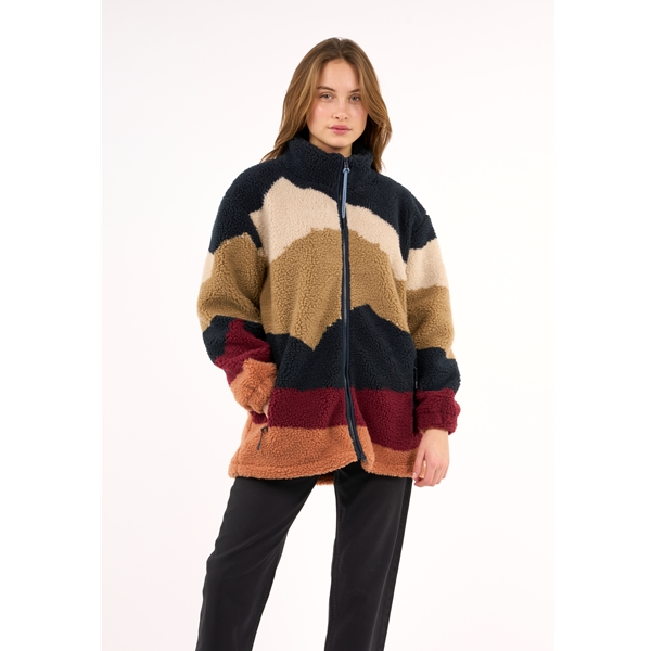 Knowledgecotton Apparel Teddy Printed High Neck Zip Jacket - Grs/Vegan 3 Knowledgecotton Apparel Teddy Printed High Neck Zip Jacket - Grs/Vegan - Image 3