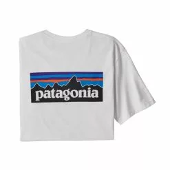 Patagonia M's P-6 Logo Responsibili-Tee -pyöräkauppa 77640 1 white