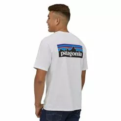 Patagonia M's P-6 Logo Responsibili-Tee -pyöräkauppa 77640 6 white