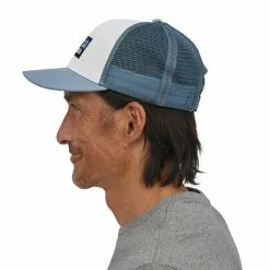 Patagonia P-6 Logo Trucker Hat -pyöräkauppa 77666 3 whitewlightplumegrey