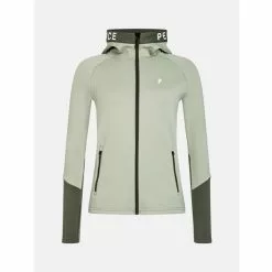 Peak Performance W Rider Mid Zip Hood -pyöräkauppa 78807 1 limitgreenpineneedle
