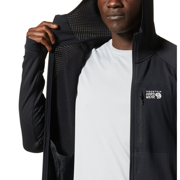 Mountain Hardwear Mens Polartec® Power Grid™ Full Zip Hoody 3 Mountain Hardwear Mens Polartec® Power Grid™ Full Zip Hoody - Image 3