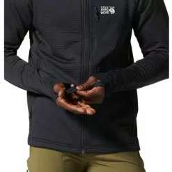 Mountain Hardwear Mens Polartec® Power Grid™ Full Zip Hoody 7 Mountain Hardwear Mens Polartec® Power Grid™ Full Zip Hoody -pyöräkauppa 78949 4 black