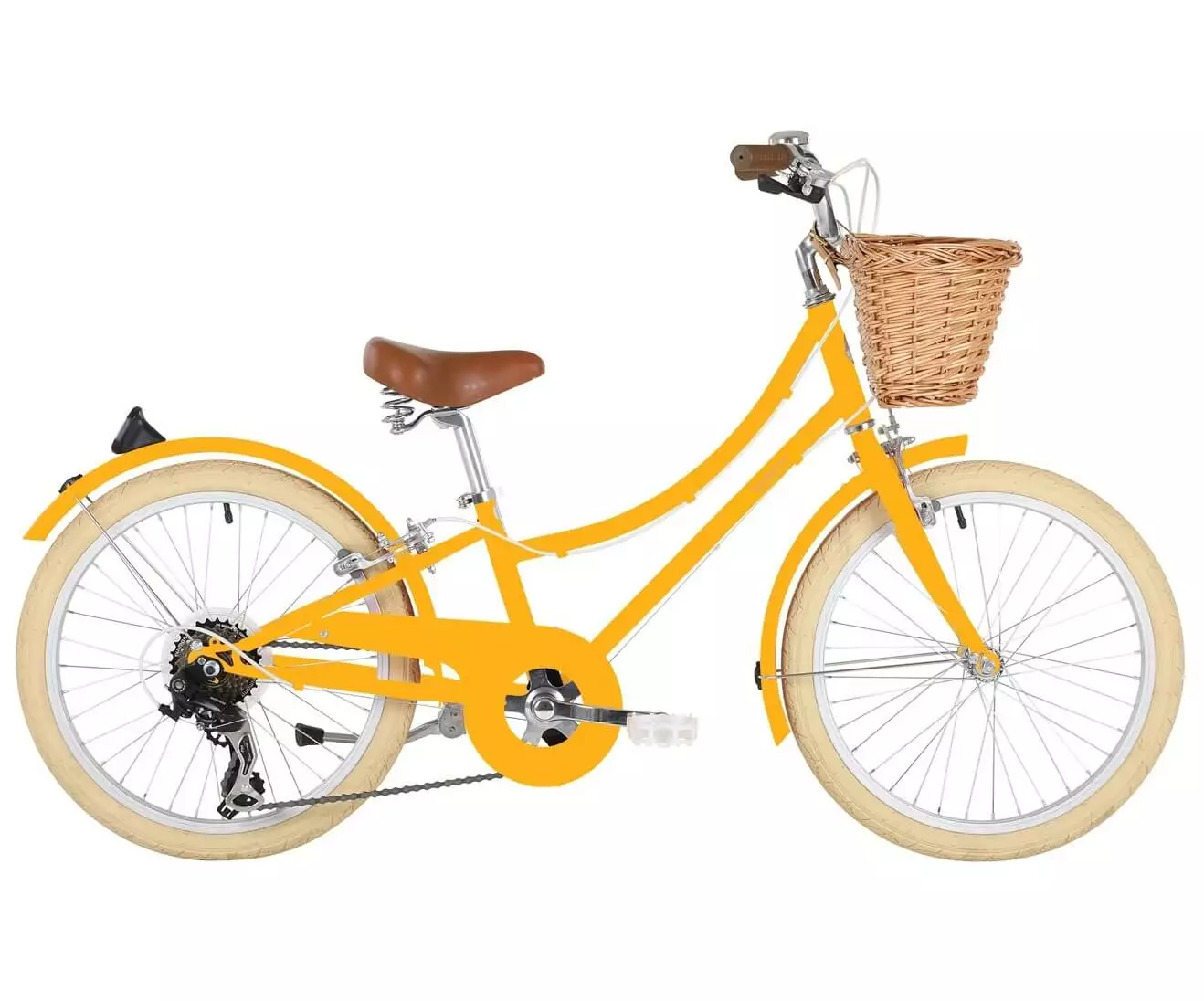 Girls’ Bicycle Bobbin Gingersnap 5-9 Years, 20-inch, Yellow 1 Girls’ Bicycle Bobbin Gingersnap 5-9 Years, 20-inch, Yellow