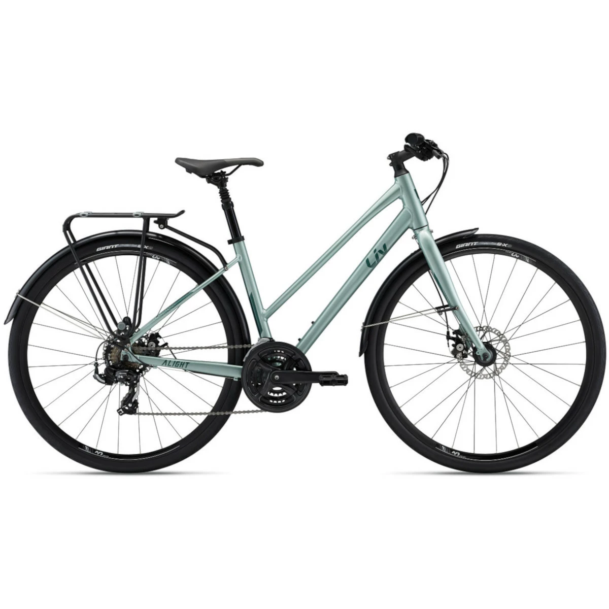 Women’s Bicycle LIV Alight 3 City Disc, Silver Green 1 Women’s Bicycle LIV Alight 3 City Disc, Silver Green